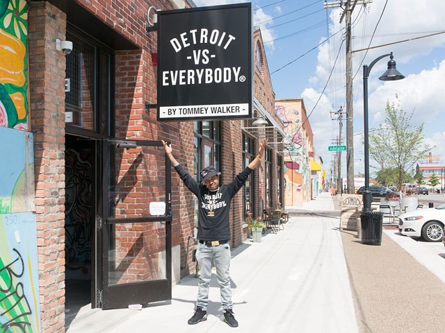 Tommey Walker opened a new Detroit vs. Everybody shop in Eastern Market.
