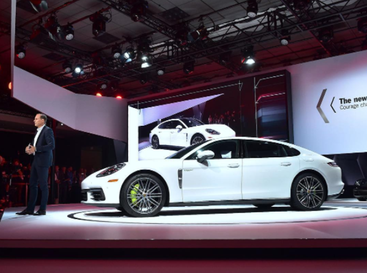 Modern car on display, 2017. Photo via @usatodaycars.