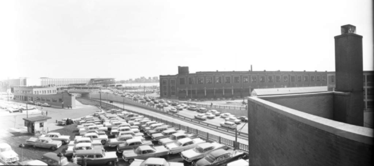 Traffic to Cobo Center, 1960s. Photos courtesy of Virtual Motor City.