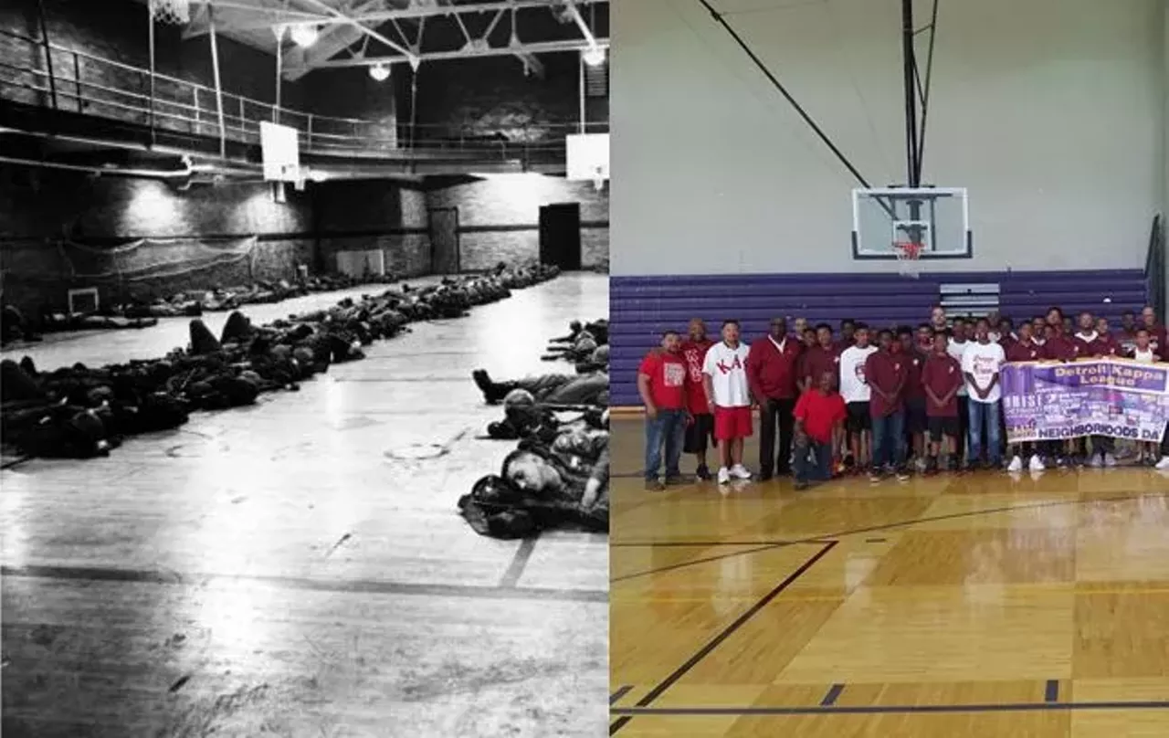 Southeastern High School 1967 and 2017 The school, built in 1917, had the highest enrollment in the state following WWII, but the number of currently enrolled students lingers around 300 students. Photo via Walter P. Reuther Library Photo via Google Maps 