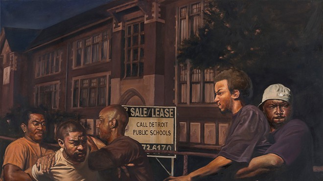 Art gets real: Detroit artist Mario Moore draws from life for inspiration for his realistic paintings.