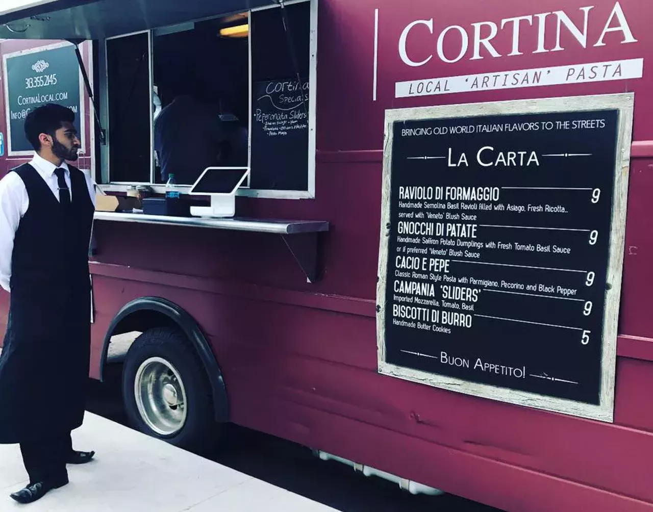 Cortina Local ‘Artisan’ Pasta cortinalocal.com This food truck serves up authentic Italian pasta dishes. We especially dig the sharply dressed maître d’.