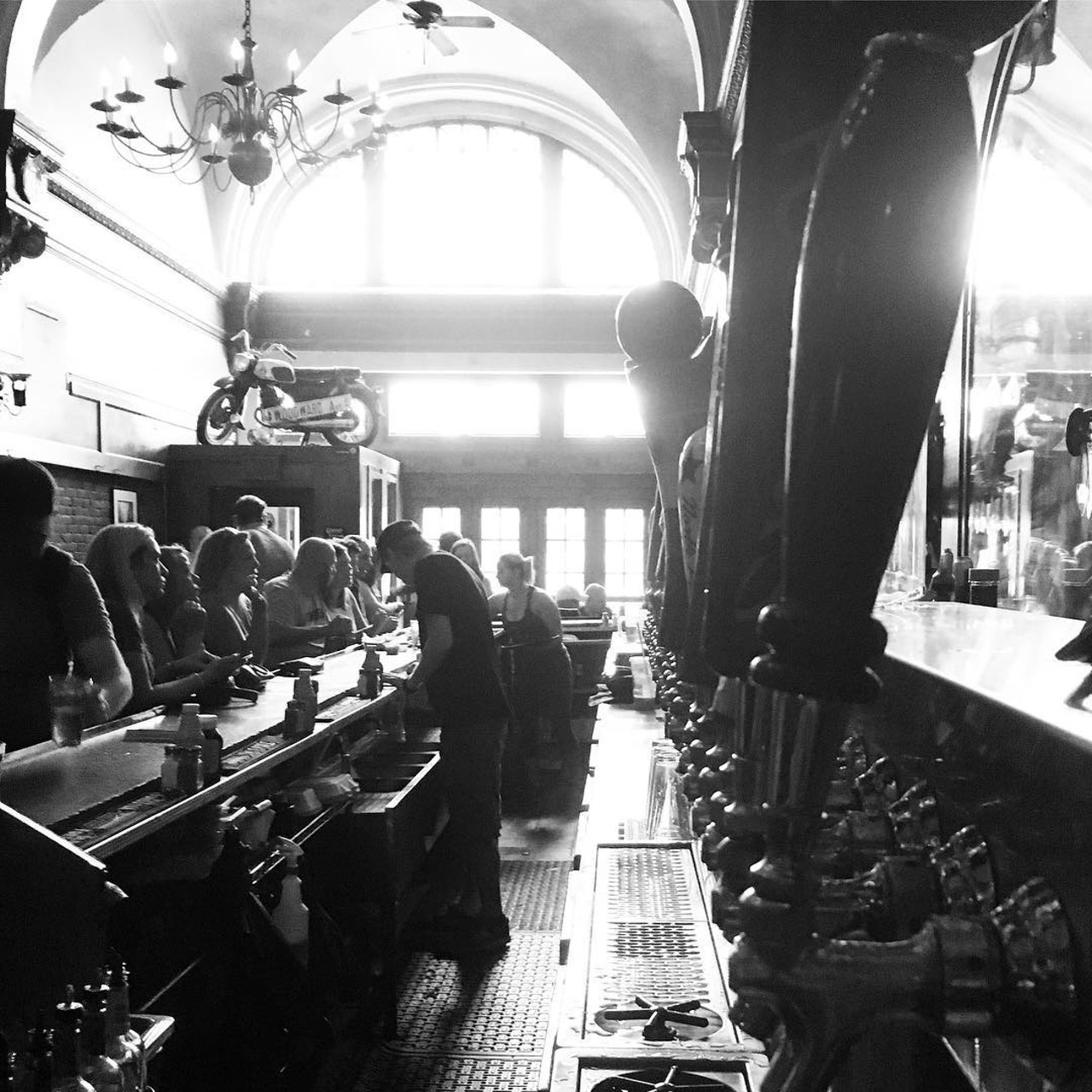 Grand Trunk Pub
A historic, high-ceilinged room that used to be a railroad&#146;s ticketing office. The Grand Trunk crew manages to combine Detroit history, scrumptious sandwiches, and a killer beer list, and it&#146;s probably all enjoyed best at one of their popular weekend brunches.
612 Woodward Ave., Detroit; 313-961-3043; www.grandtrunk.pub
(Photo via Facebook)