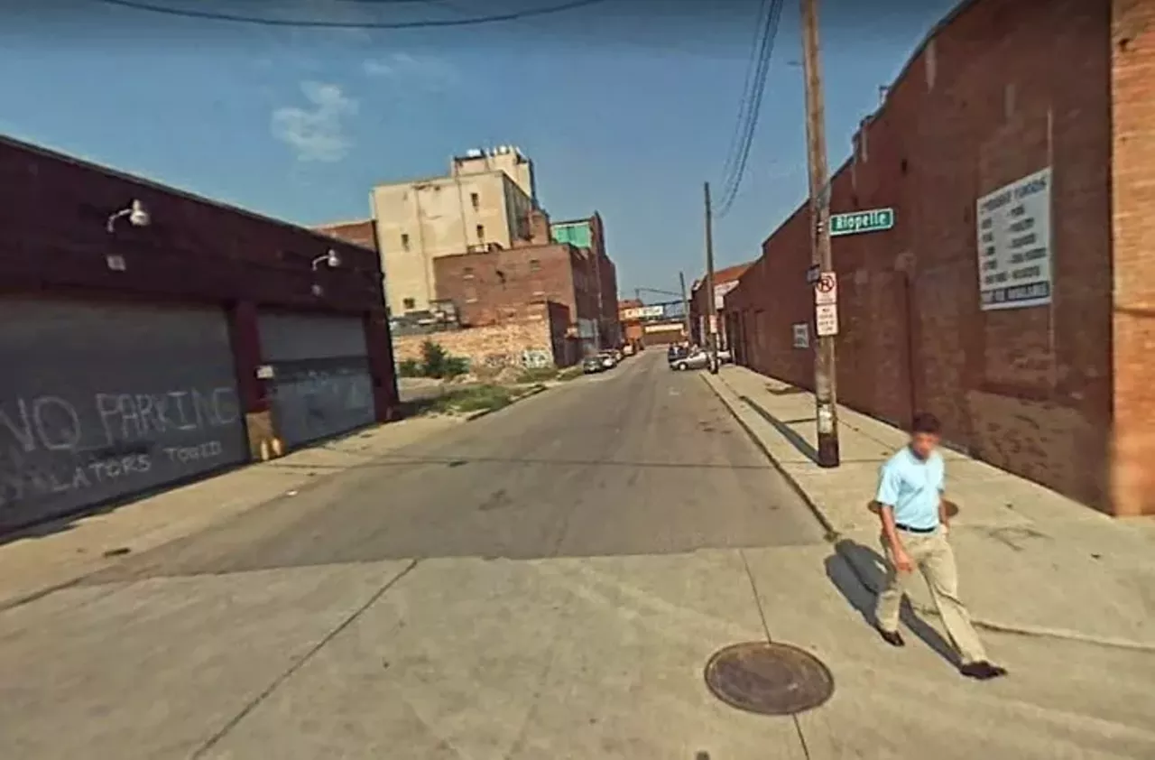 Then &#150; Aug. 2007 Intersection of Winder Street and Riopelle 2499 Riopelle St., Detroit, MI &copy;2018 Google