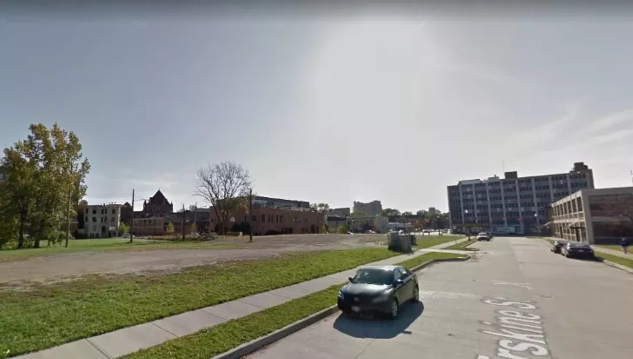 Then &#150; Oct. 2011 Vacant lot 50 Erskine Ave., Detroit &copy;2018 Google