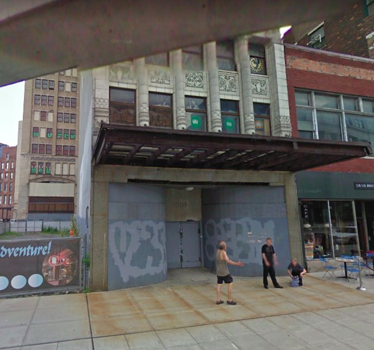 Then &#150; June 2009
The vacant Wurlitzer building
1509 Broadway Ave., Detroit, MI
&copy;2018 Google