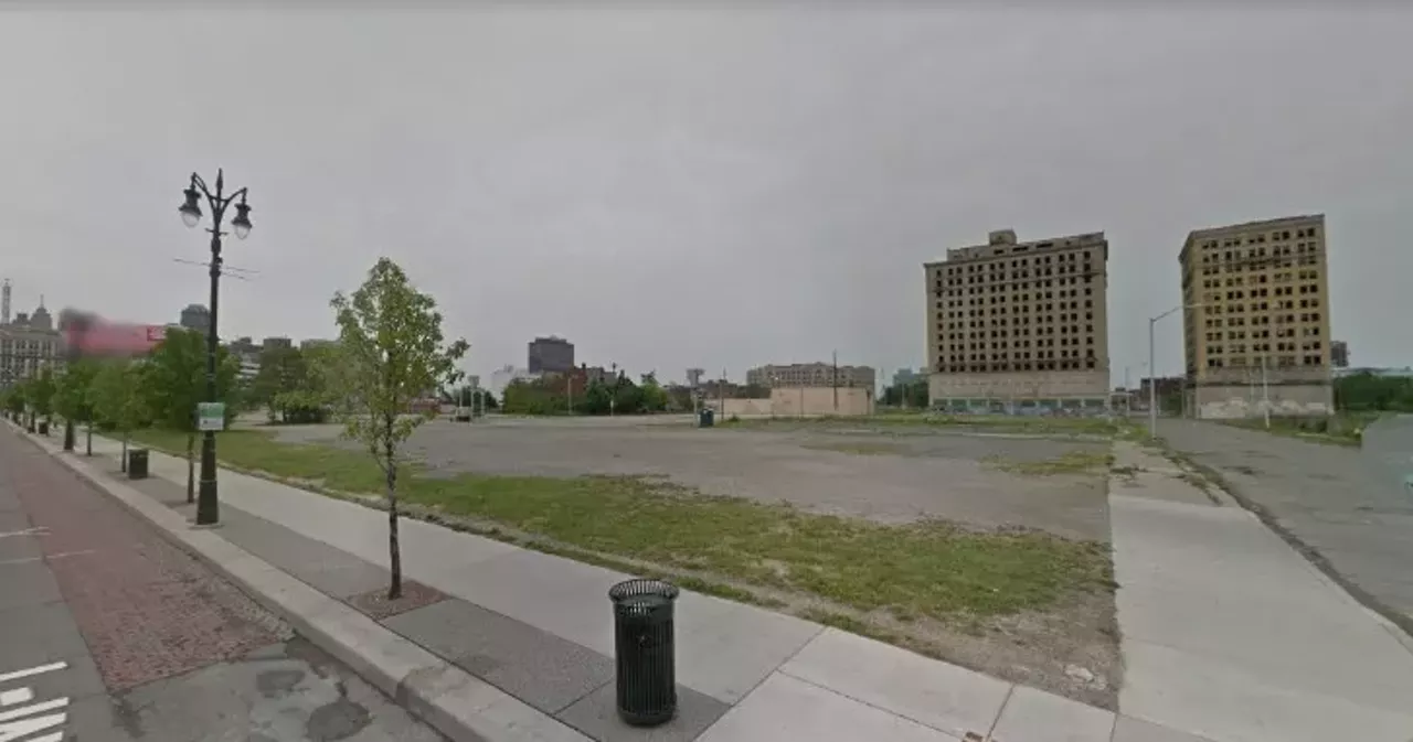 Then &#150; June 2011 Vacant lot 2645 Woodward Ave., Detroit, MI &copy;2018 Google