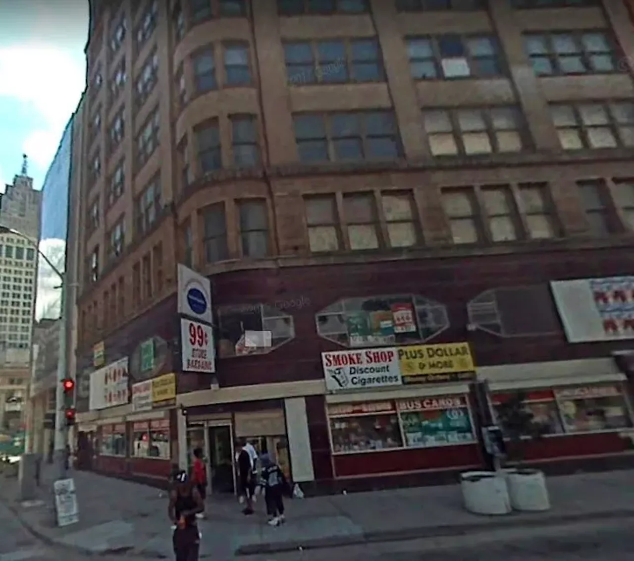 Then &#150; Aug. 2007 Liquor store on State Street and Griswold Ave. 1145 Griswold Ave., Detroit &copy;2018 Google