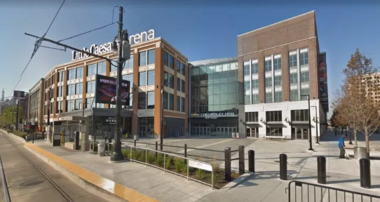 Now &#150; Sept. 2018 Little Caesars Arena 2645 Woodward Ave., Detroit, MI &copy;2018 Google