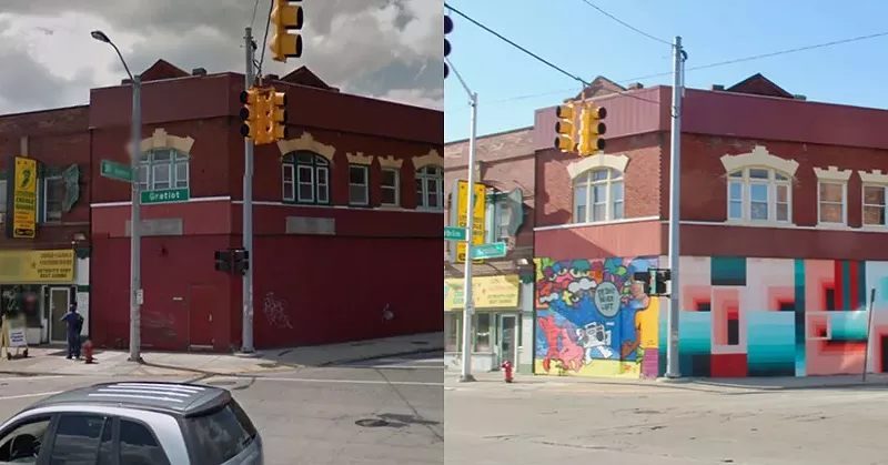 Image: These before and after photos show how murals have changed Detroit for the better