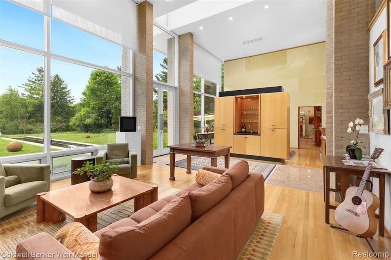 This $2.09 million William Kessler-designed West Bloomfield home has a bomb shelter