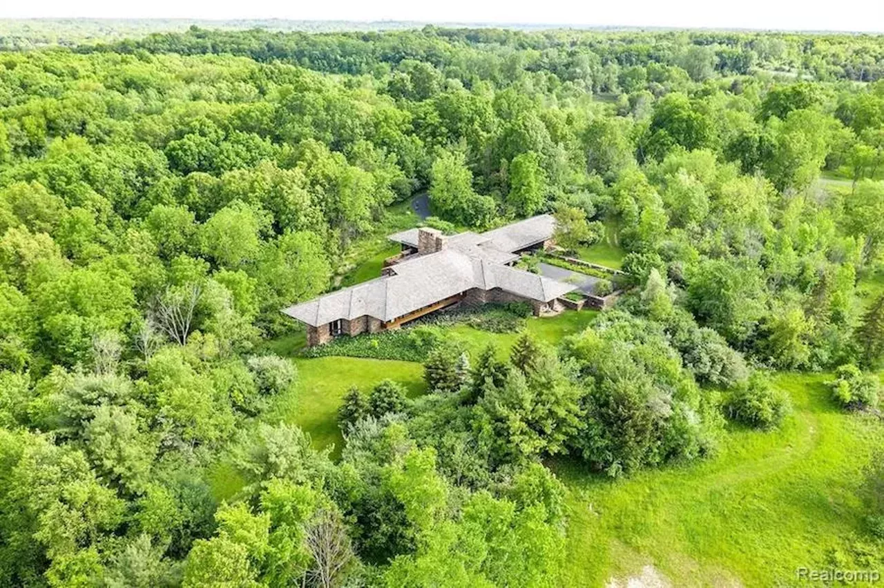 Image: This $3.67 million Carl D. Gilmore-designed Ann Arbor home sits on 15 secluded acres
