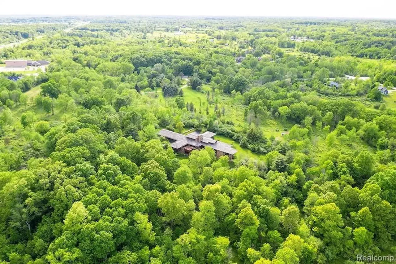 Image: This $3.67 million Carl D. Gilmore-designed Ann Arbor home sits on 15 secluded acres