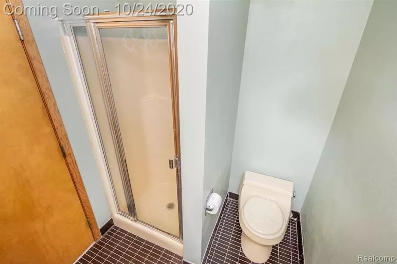Image: This $550k metro Detroit home designed by the Palace architects has an indoor koi pond