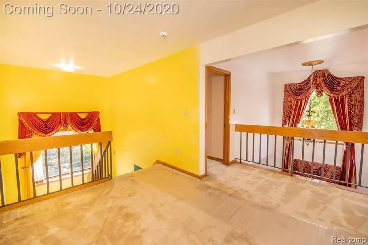 Image: This $550k metro Detroit home designed by the Palace architects has an indoor koi pond