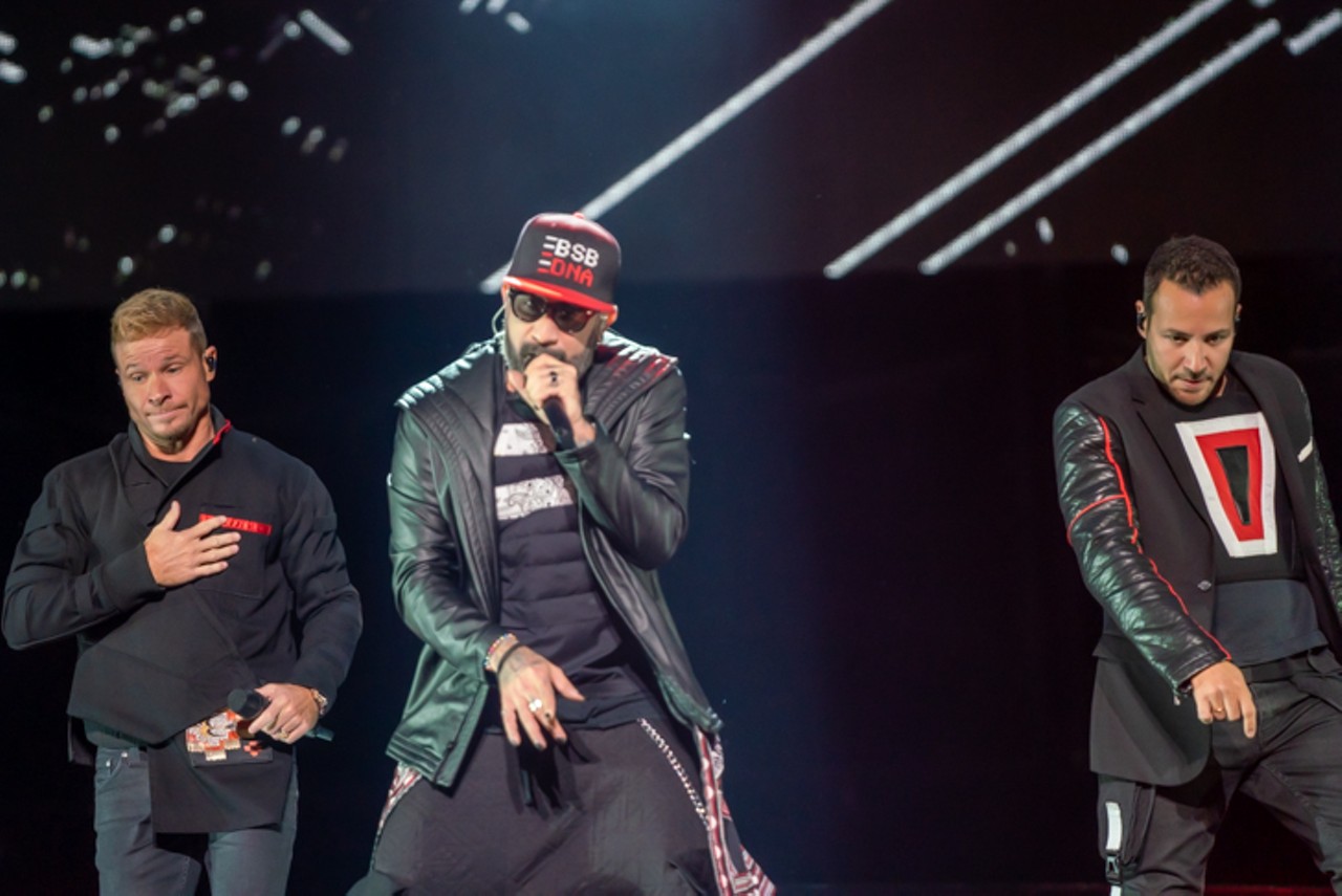 This is what the Backstreet Boys looked like at Little Caesars Arena