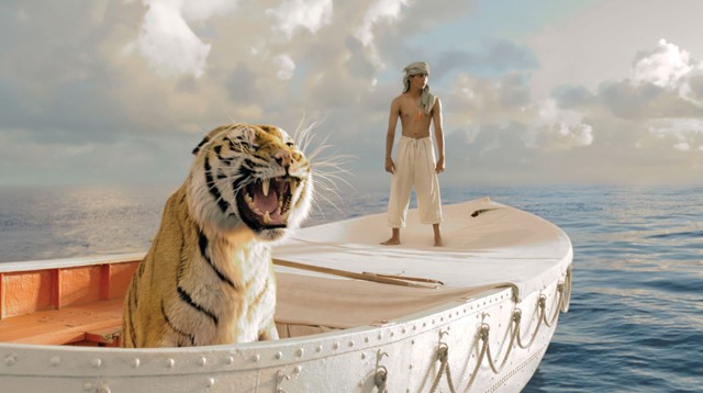 This time director Ang Lee takes us out on the ocean with a tiger and a hot literary property.