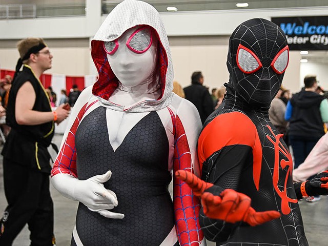Cosplayers at Motor City Comic Con.