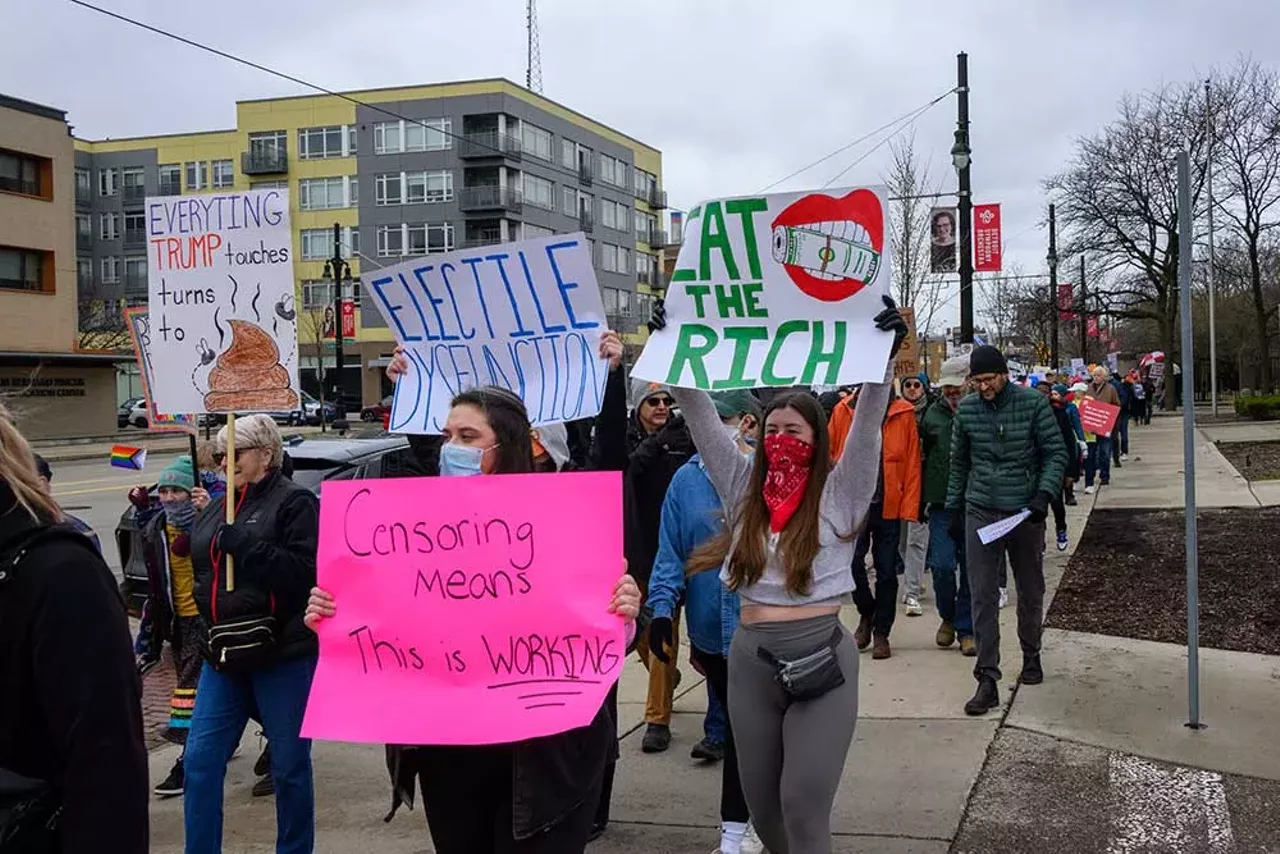 Image: Thousands protest Trump in Detroit as part of nationwide ‘Hands Off!’ rallies [PHOTOS]