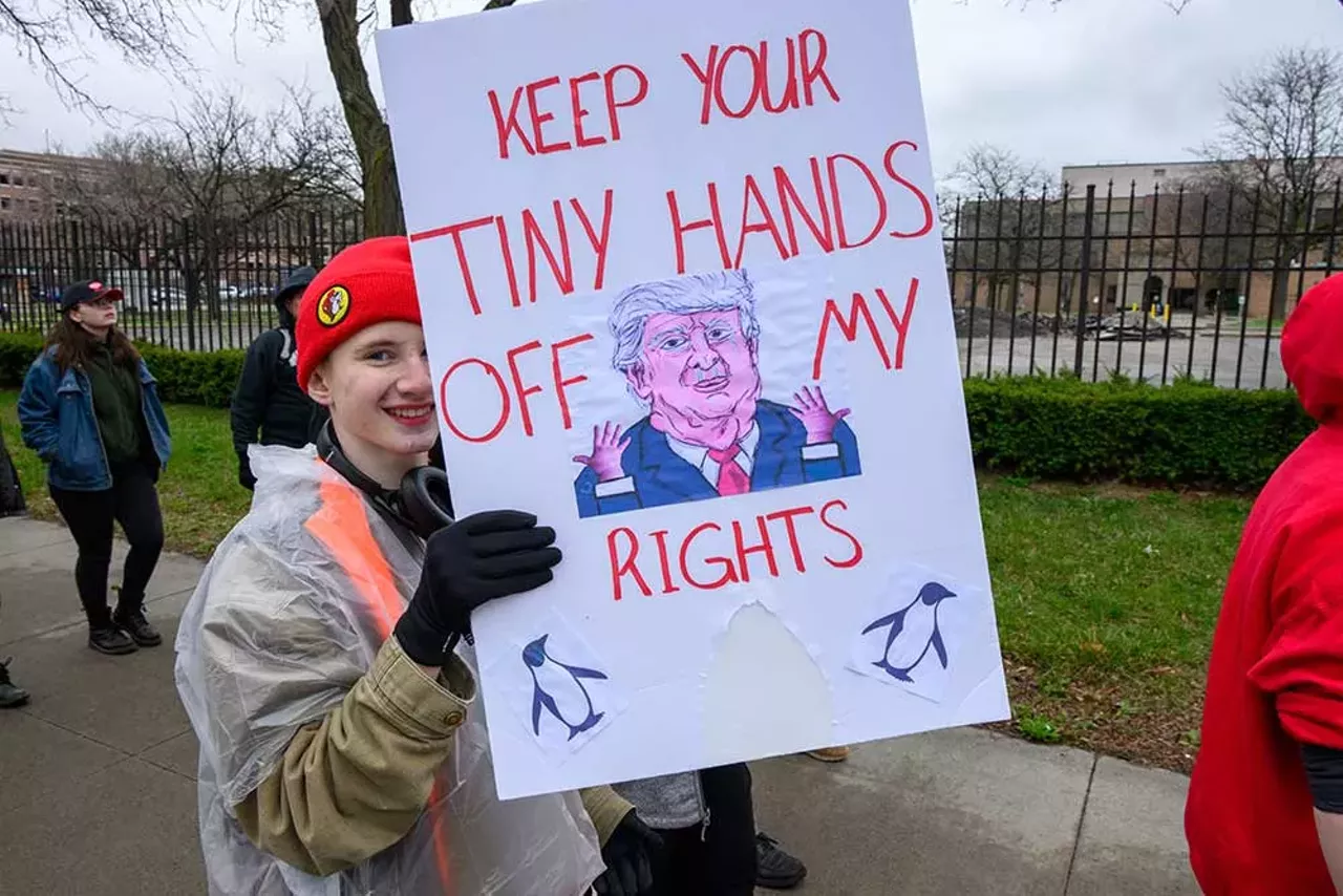 Image: Thousands protest Trump in Detroit as part of nationwide ‘Hands Off!’ rallies [PHOTOS]