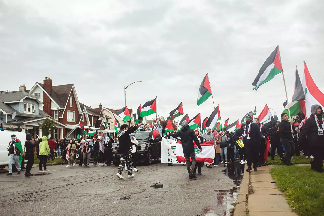 Image: Thousands show solidarity with Palestine at Dearborn rally