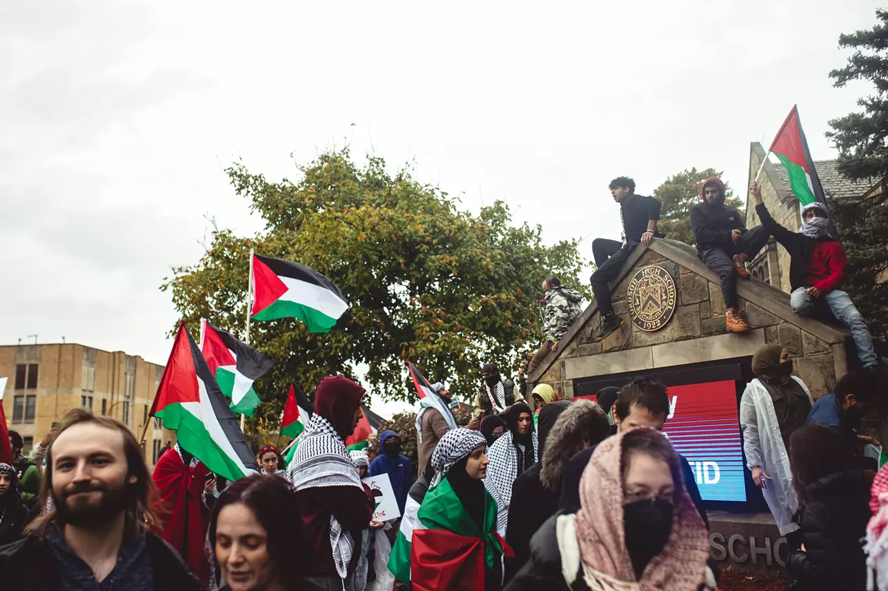 Image: Thousands show solidarity with Palestine at Dearborn rally