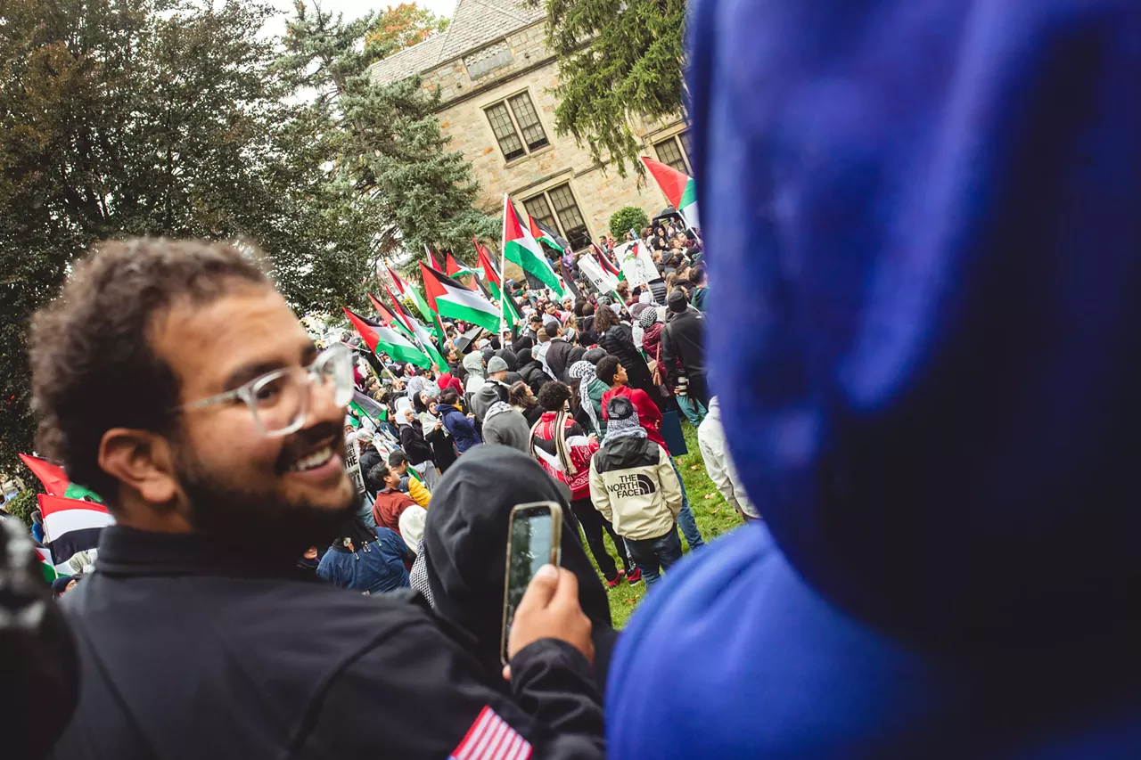 Image: Thousands show solidarity with Palestine at Dearborn rally