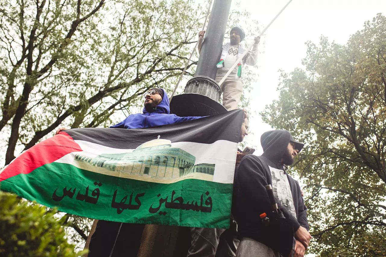 Image: Thousands show solidarity with Palestine at Dearborn rally