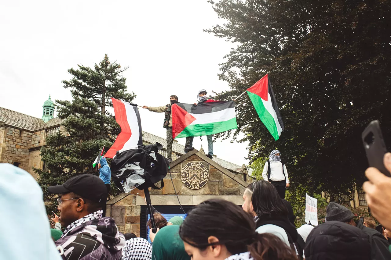 Image: Thousands show solidarity with Palestine at Dearborn rally