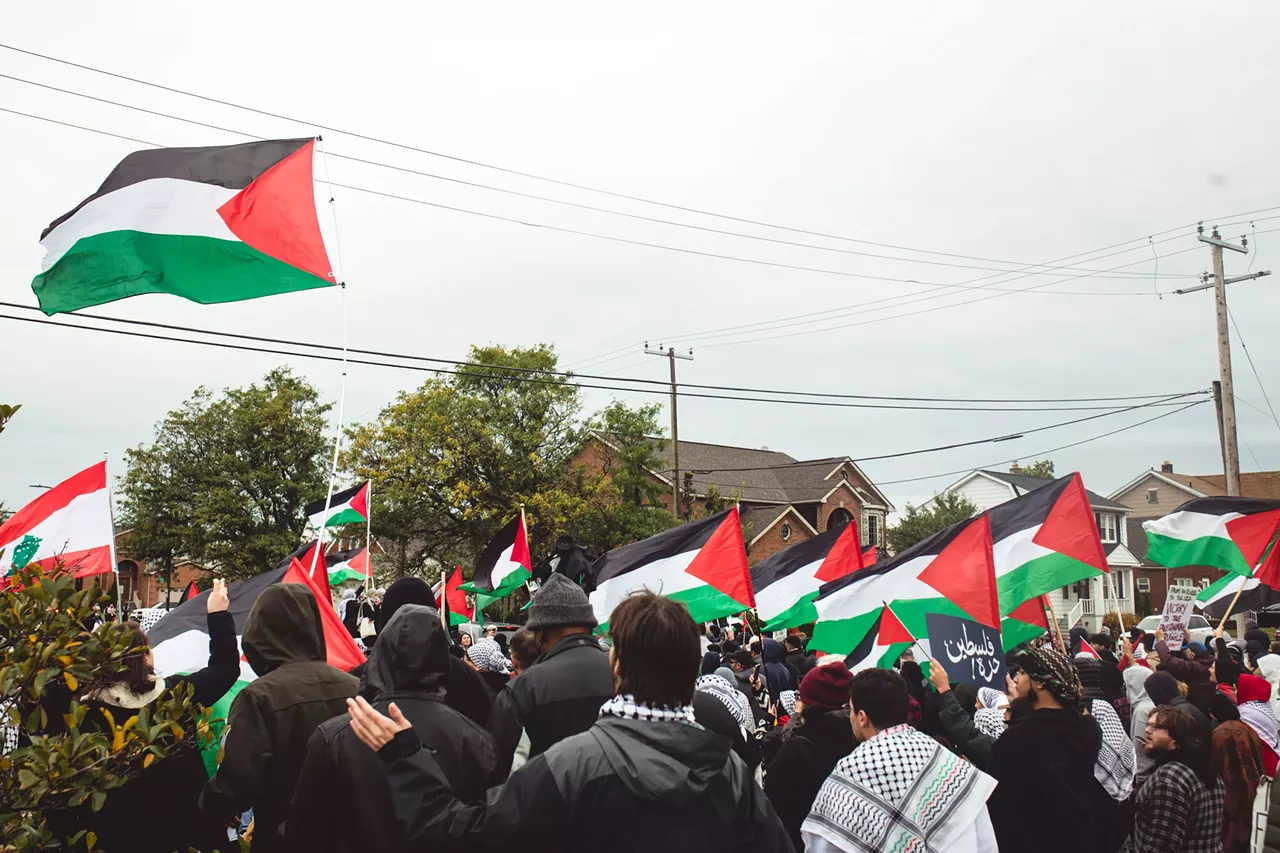 Image: Thousands show solidarity with Palestine at Dearborn rally