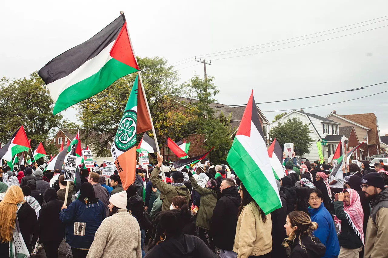 Image: Thousands show solidarity with Palestine at Dearborn rally