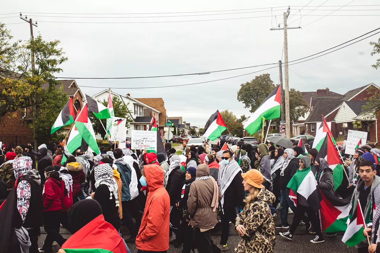 Image: Thousands show solidarity with Palestine at Dearborn rally