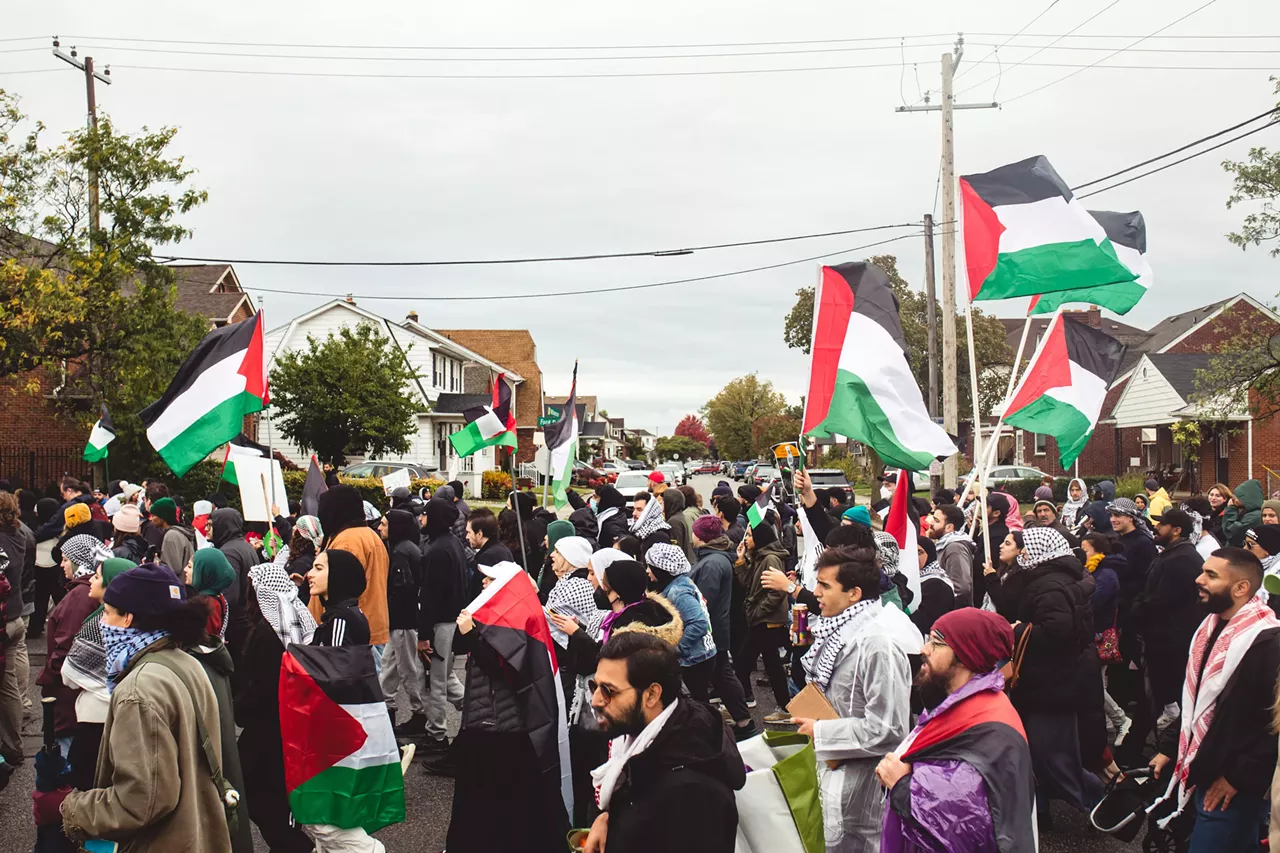 Image: Thousands show solidarity with Palestine at Dearborn rally