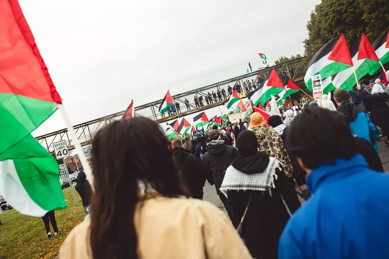 Image: Thousands show solidarity with Palestine at Dearborn rally