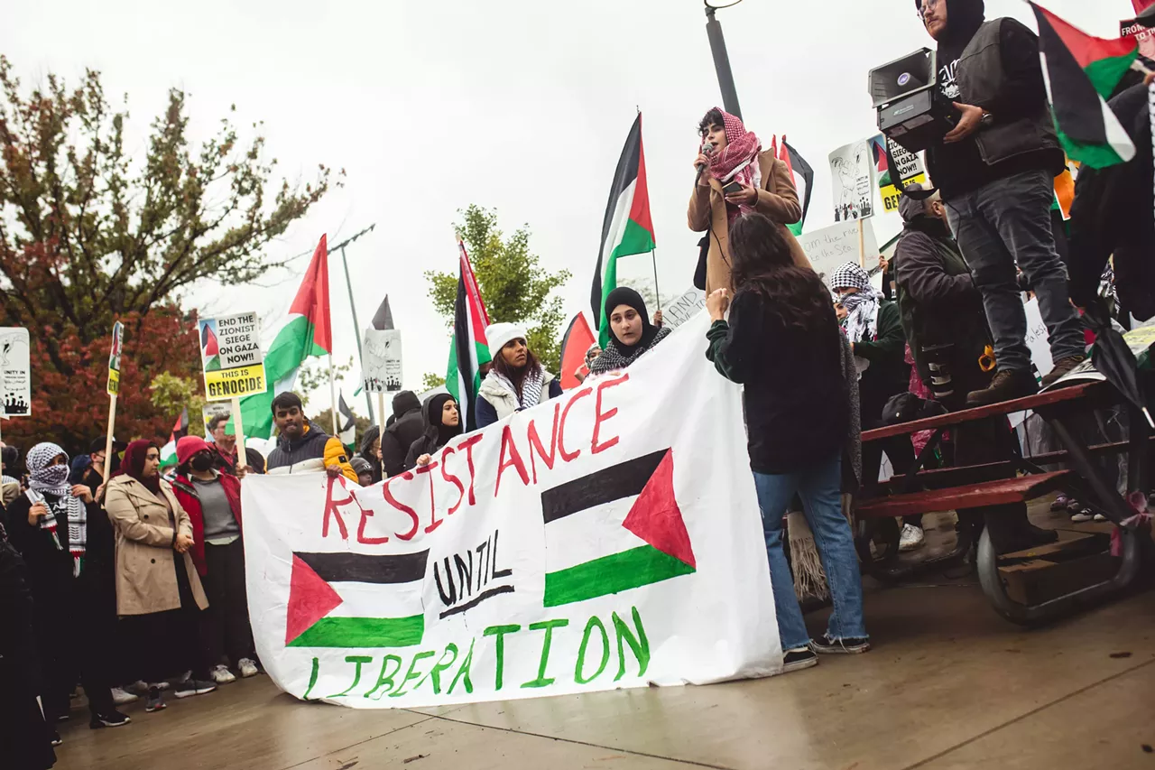 Image: Thousands show solidarity with Palestine at Dearborn rally