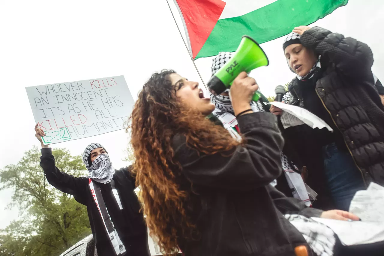 Image: Thousands show solidarity with Palestine at Dearborn rally