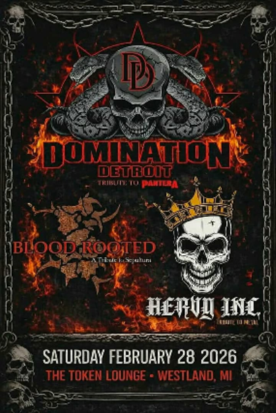 Image: Tribute to PANTERA - Domination Detroit, Blood Rooted - Tribute to Sepultura, Heavy Inc