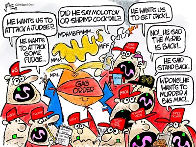 Image: Trump gag