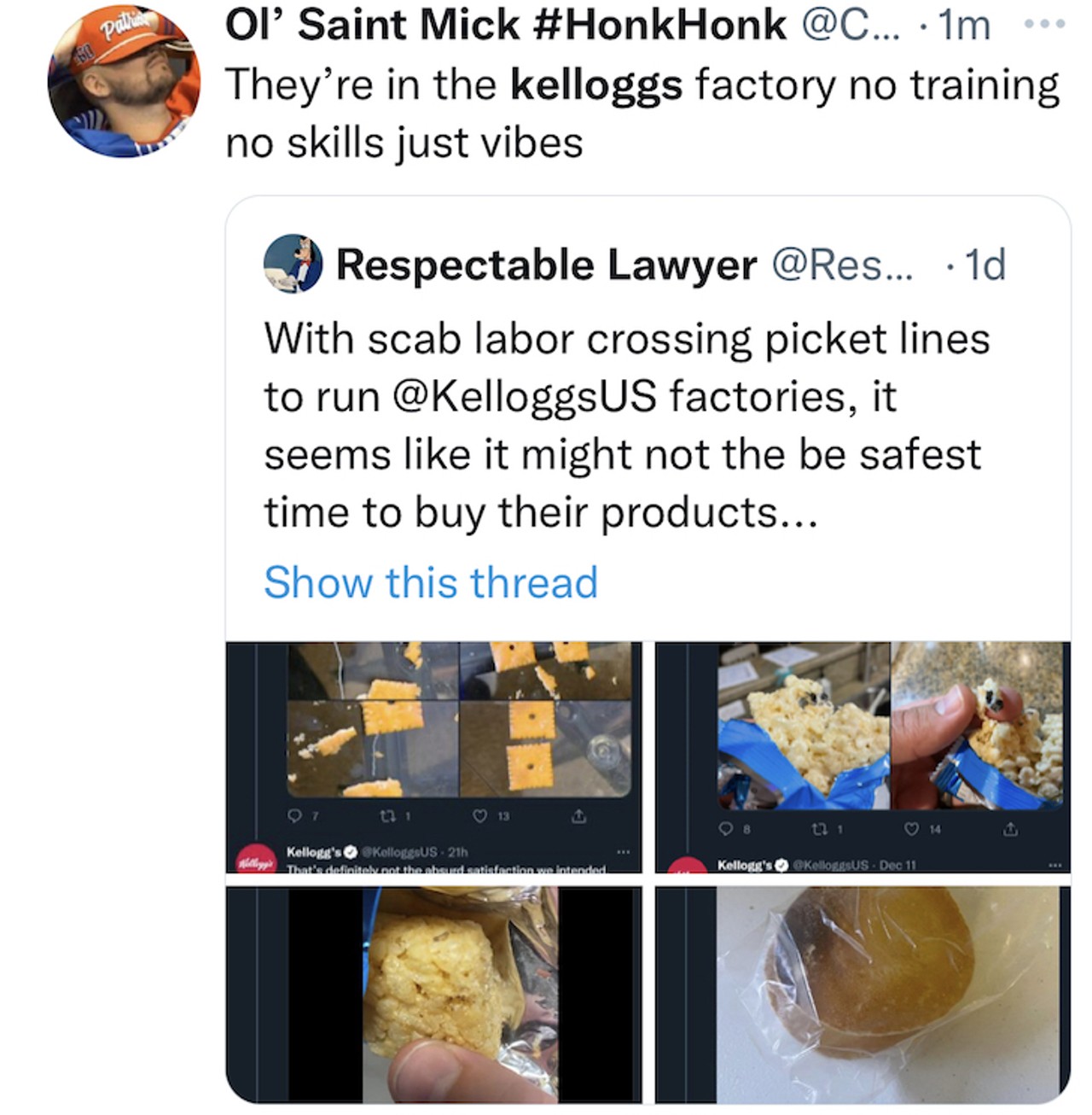 Twitter reacts to Kellogg's removing its name from products and its recent food quality