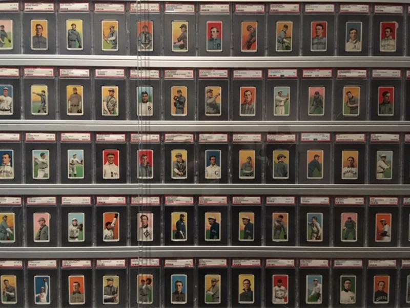 E. Powell Miller's T206 baseball card collection — ranked the third-best in the world — on display at the Detroit Institute of Arts. - Lee DeVito