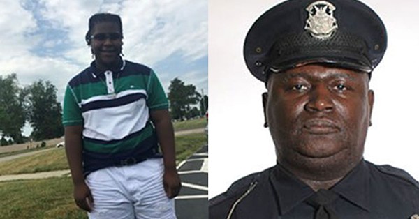 Damon Grimes, left. Detroit police officer Aubrey Wade, right. - Family photo/Detroit police