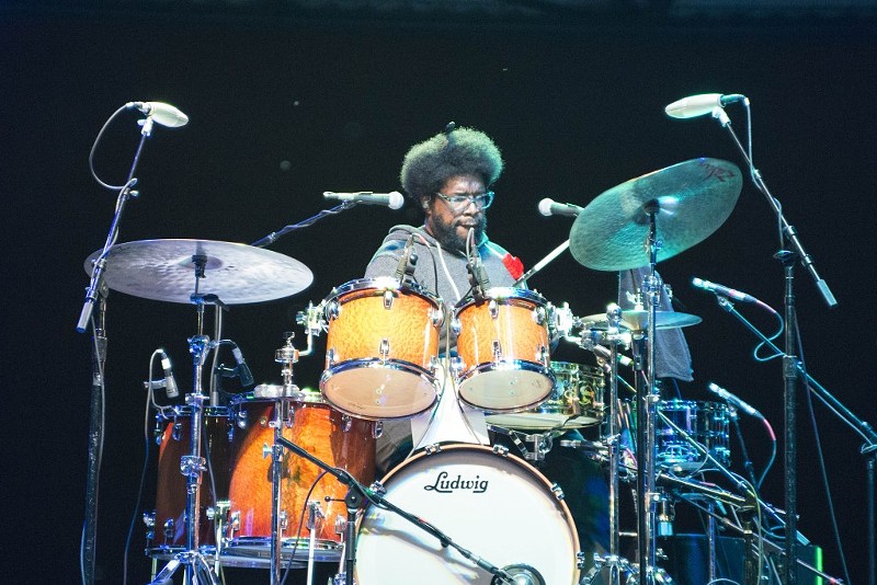 Questlove of the Roots performing at Chene Park in 2014. - Mike Ferdindale