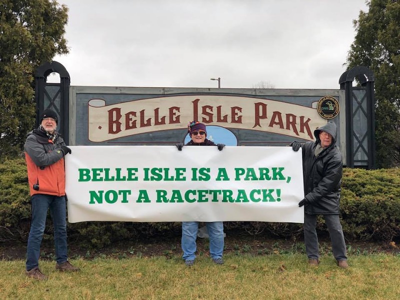 A group of residents is planning a protest at Belle Isle's entrance. - Courtesy photo