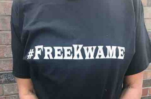 #FreeKwame tee shirts help raise money for the imprisoned ex-mayor's legal defense fund. - freekwameproject.com