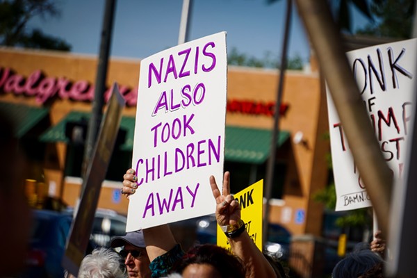 A sign from a recent Detroit protest against Trump's new zero-tolerance border policy. - SHUTTERSTOCK