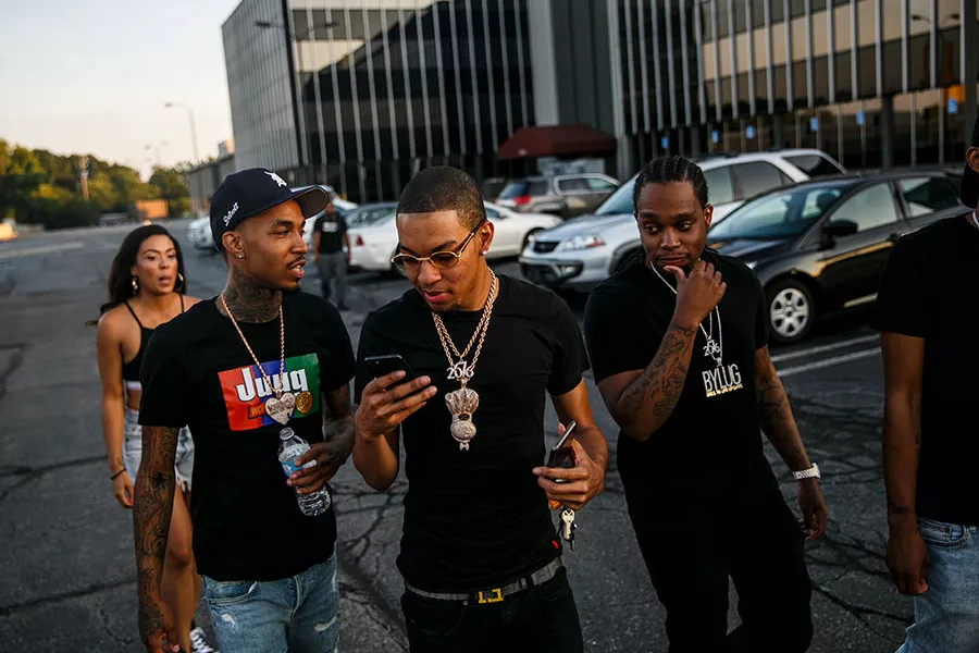 Detroit hip-hop group Doughboyz Cashout. - Sean Proctor