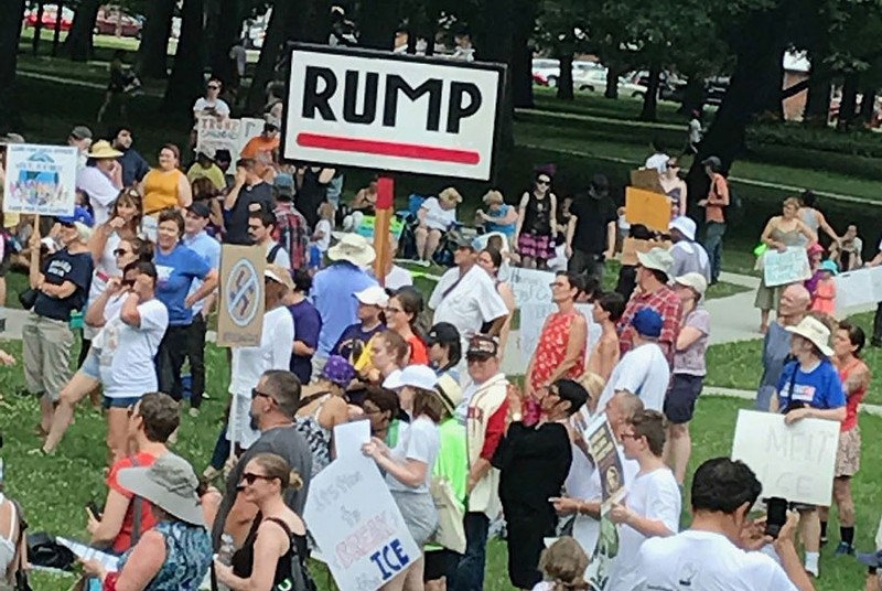 Seeing signs at Detroit's 'Keep Families Together' rally