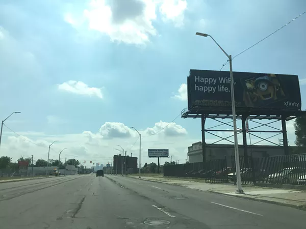 Tagger hits Detroit Minions billboard with 'ABORTIONS ARE TIGHT!!!' (5)