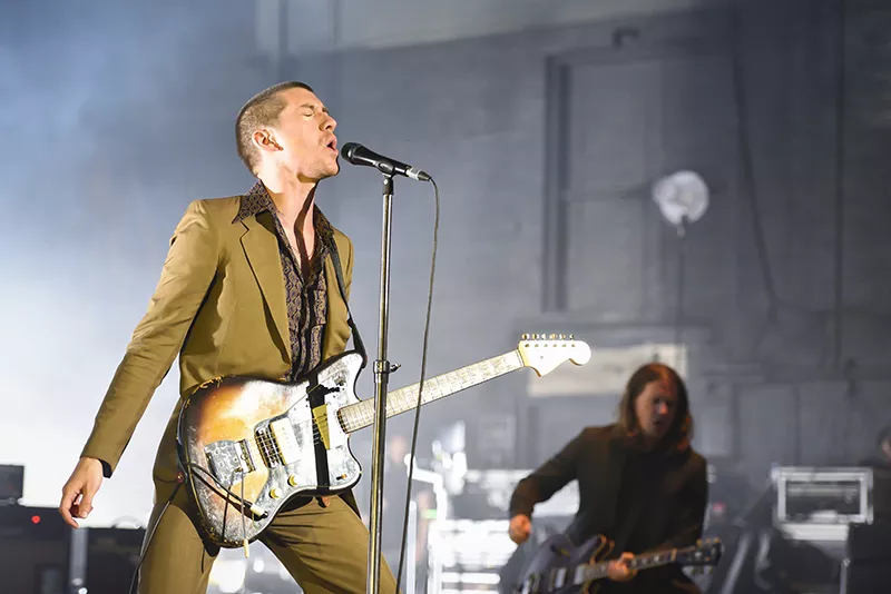 Arctic Monkeys frontman Alex Turner in Detroit. - Derek Smith