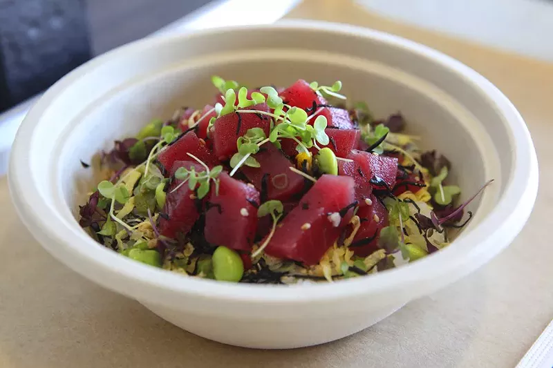 A poké bowl from Kaku Sushi & Poké. - Tony Lowe